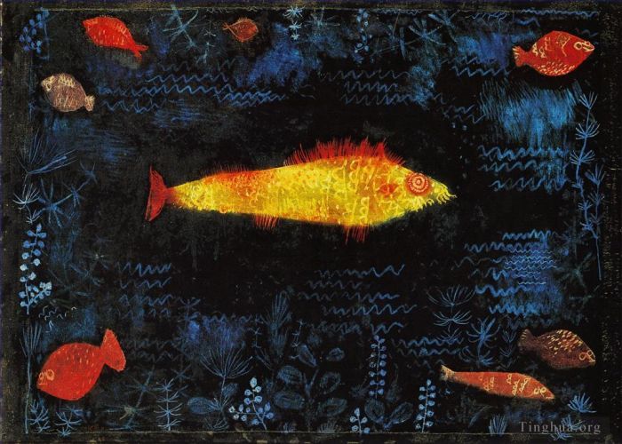 保罗·克利 的油画作品 -  《金鱼》