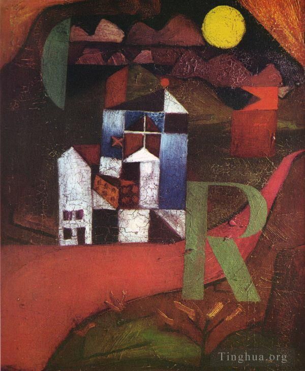 保罗·克利 的油画作品 -  《别墅R》