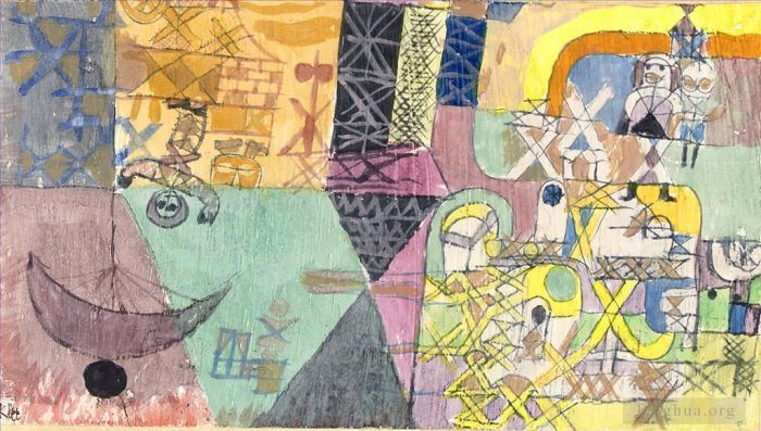 保罗·克利 的各类绘画作品 -  《亚洲艺人》