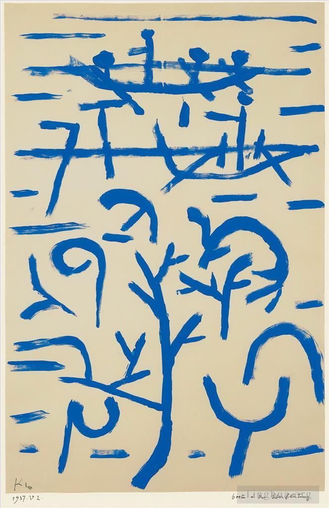 保罗·克利 的各类绘画作品 -  《洪水中的船只》