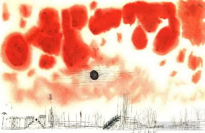 保罗·克利 的各类绘画作品 -  《博尔上空的云》