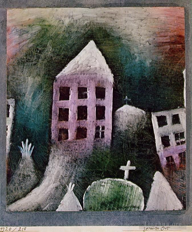 保罗·克利 的各类绘画作品 -  《被毁坏的地方》