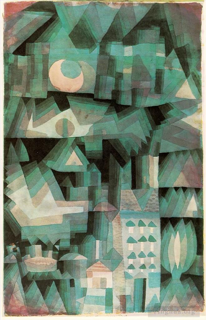 保罗·克利 的各类绘画作品 -  《梦幻之城,表现主义,包豪斯,超现实主义》