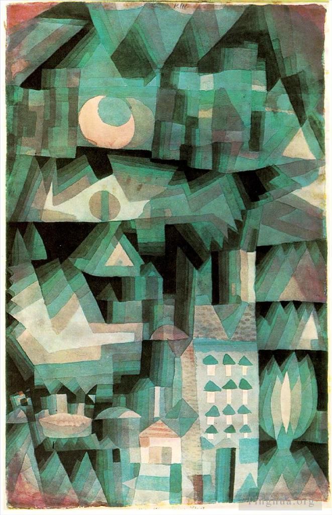保罗·克利 的各类绘画作品 -  《梦之城》
