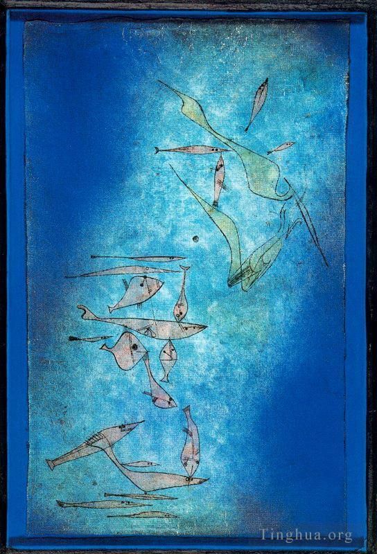 保罗·克利 的各类绘画作品 -  《鱼图像》