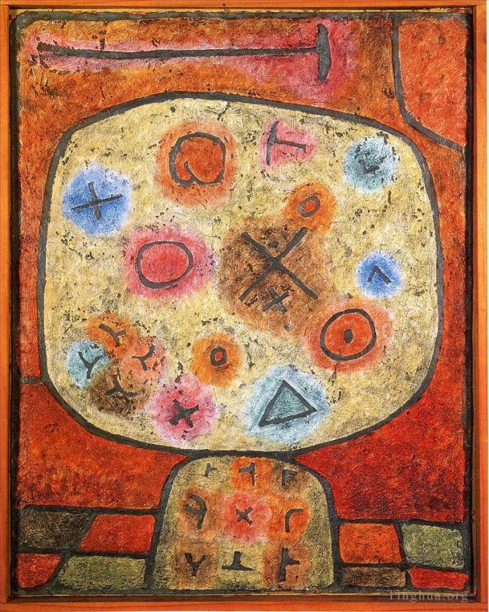 保罗·克利 的各类绘画作品 -  《石中之花》