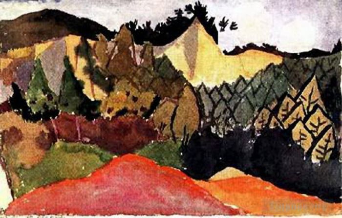 保罗·克利 的各类绘画作品 -  《在采石场》