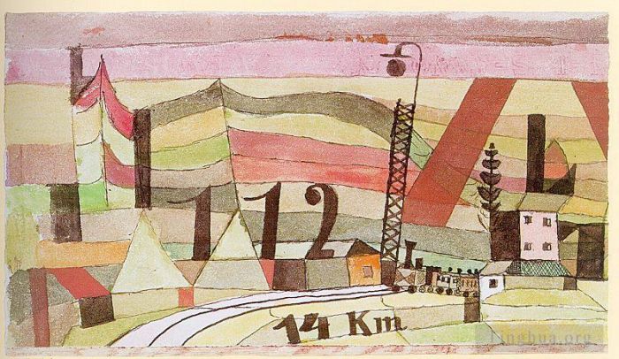 保罗·克利 的各类绘画作品 -  《112,站》