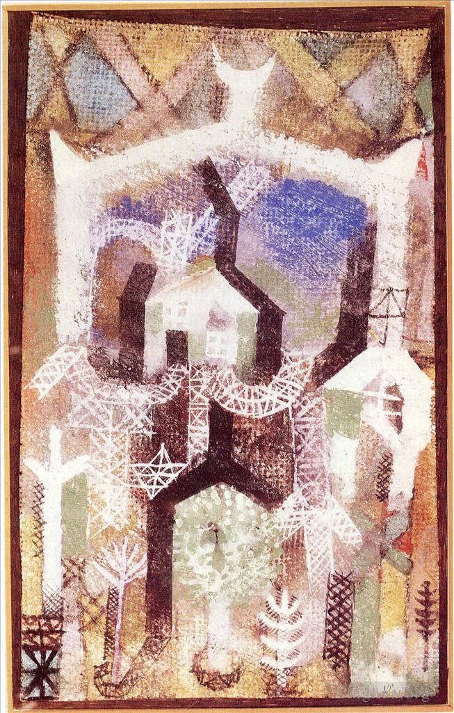 保罗·克利 的各类绘画作品 -  《避暑别墅》