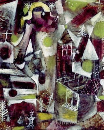 保罗·克利 的各类绘画作品 -  《沼泽传说》