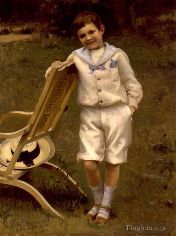 保罗·皮尔 的油画作品 -  《罗伯特·安德烈·皮尔，约,1892,年》