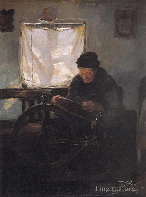 佩德·塞韦林·克罗 的油画作品 -  《安西亚娜·拉·鲁埃卡,1887》