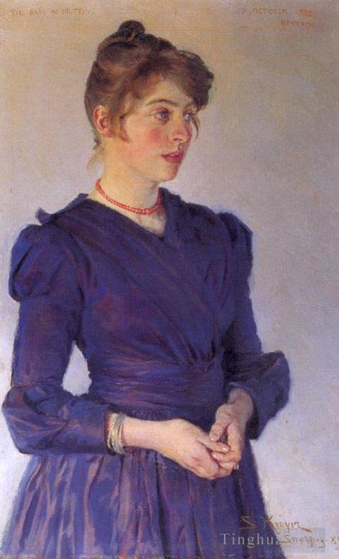 佩德·塞韦林·克罗作品《玛丽·克罗耶,1889》