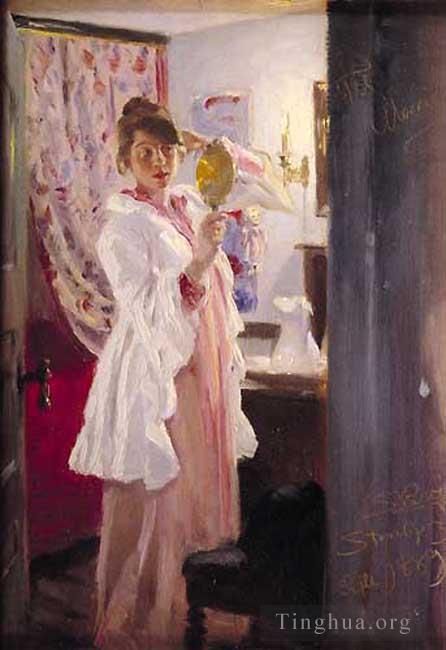 佩德·塞韦林·克罗 的油画作品 -  《玛丽·艾尔·埃佩霍,1889》
