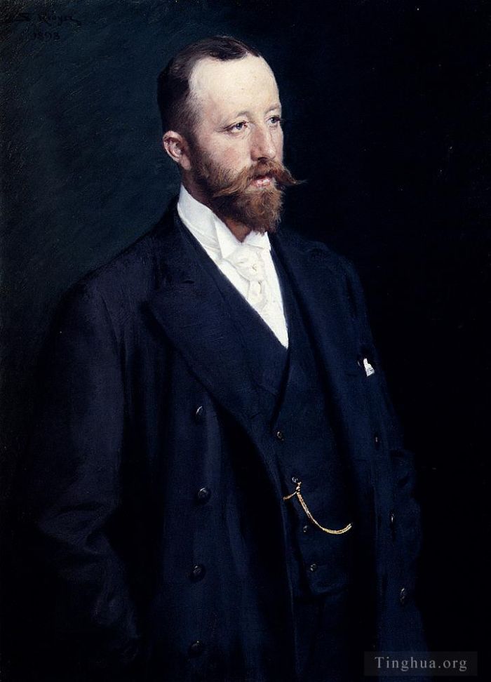 佩德·塞韦林·克罗 的油画作品 -  《一位绅士的肖像》