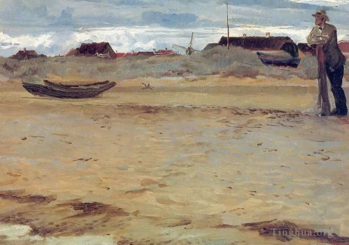 佩德·塞韦林·克罗 的油画作品 -  《斯卡恩,1882》