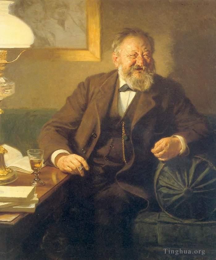 佩德·塞韦林·克罗 的油画作品 -  《索菲斯·尚多夫,1895》