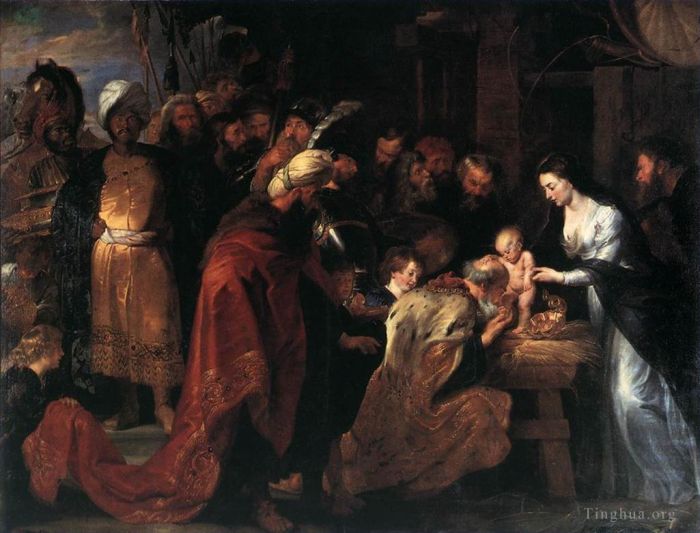 彼得·保罗·鲁本斯 的油画作品 -  《贤士的崇拜》