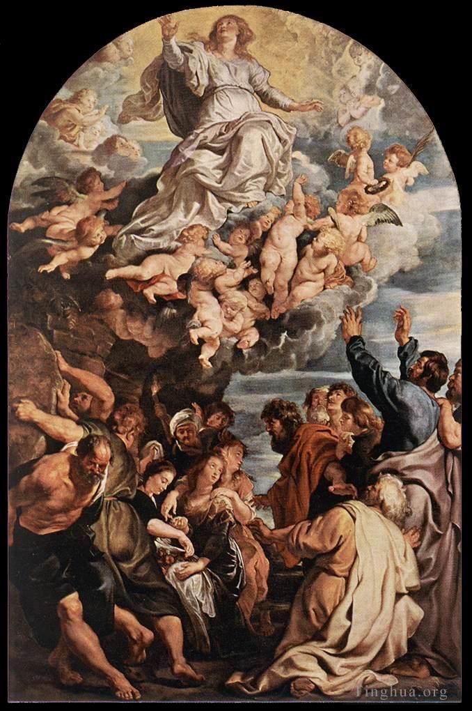 彼得·保罗·鲁本斯 的油画作品 -  《圣母升天》