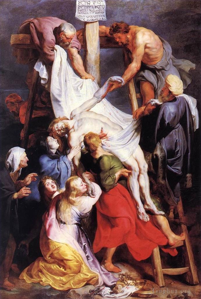 彼得·保罗·鲁本斯 的油画作品 -  《十字架后裔,1616》