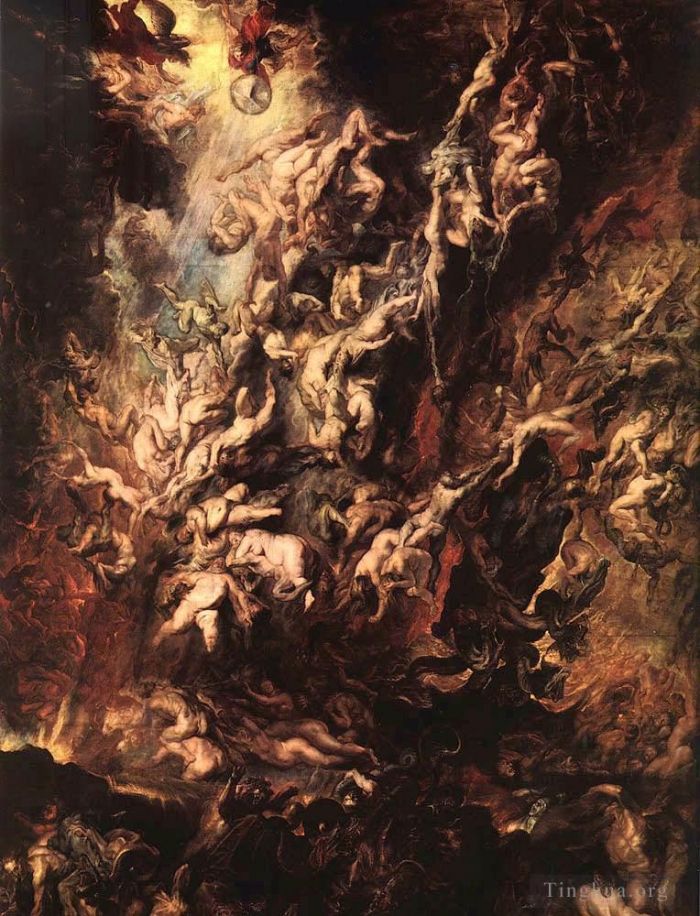 彼得·保罗·鲁本斯 的油画作品 -  《叛逆天使的陨落》