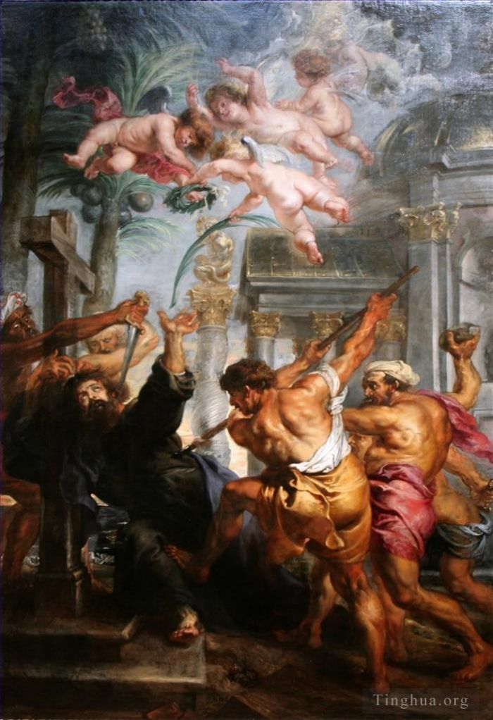 彼得·保罗·鲁本斯 的油画作品 -  《圣托马斯殉难》