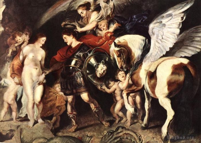 彼得·保罗·鲁本斯 的油画作品 -  《珀尔修斯和安德洛墨达》