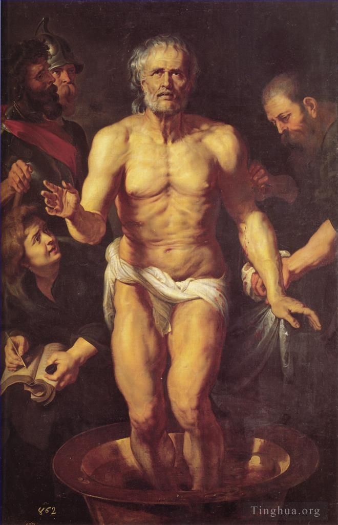 彼得·保罗·鲁本斯 的油画作品 -  《塞内卡之死》