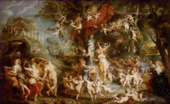 彼得·保罗·鲁本斯 的油画作品 -  《维纳斯的盛宴》