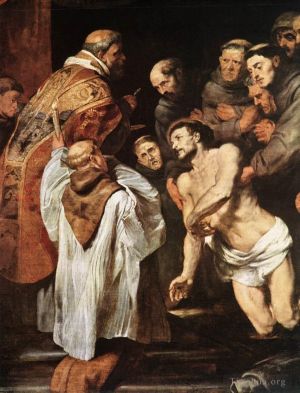 艺术家彼得·保罗·鲁本斯作品《圣方济各最后的圣餐》