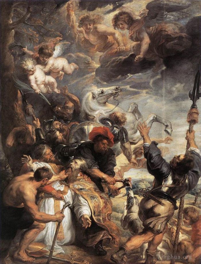 彼得·保罗·鲁本斯 的油画作品 -  《圣利维努斯的殉难》