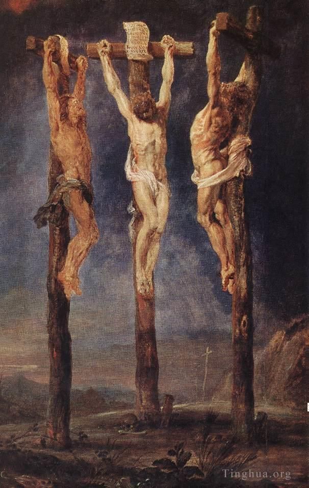 彼得·保罗·鲁本斯 的油画作品 -  《三个十字架》
