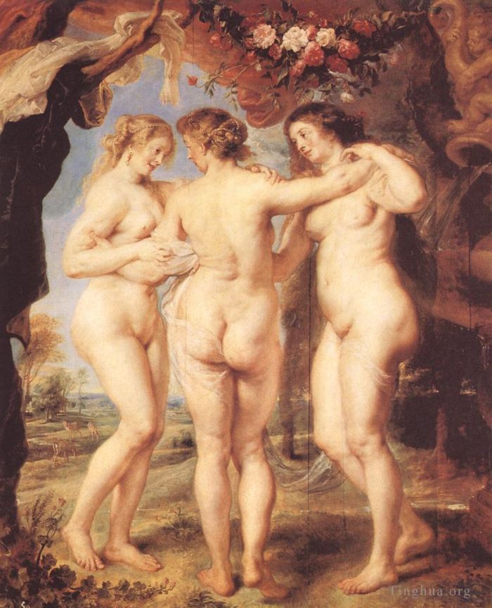 彼得·保罗·鲁本斯 的油画作品 -  《三美神》