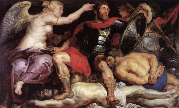 彼得·保罗·鲁本斯 的油画作品 -  《胜利的凯旋》