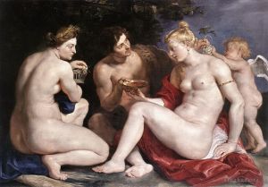 艺术家彼得·保罗·鲁本斯作品《维纳斯丘比特酒神和谷神星》