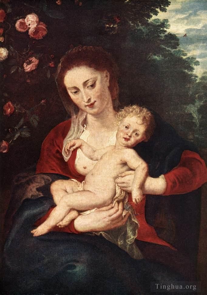 彼得·保罗·鲁本斯 的油画作品 -  《圣母子,1620》
