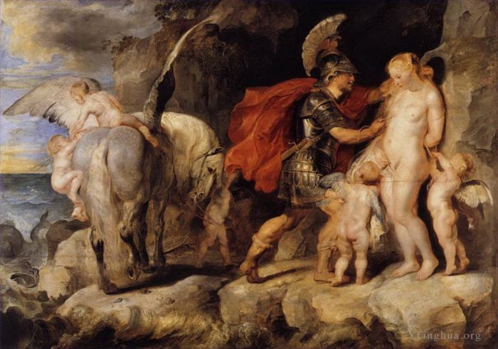 彼得·保罗·鲁本斯 的油画作品 -  《珀尔修斯释放仙女座》