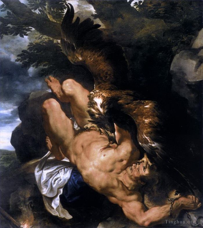 彼得·保罗·鲁本斯 的油画作品 -  《束缚普罗米修斯》