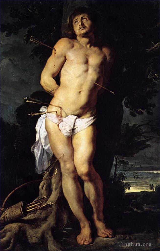 彼得·保罗·鲁本斯 的油画作品 -  《圣塞巴斯蒂安》