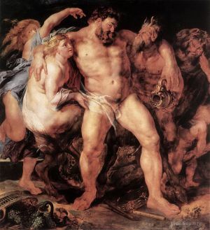 艺术家彼得·保罗·鲁本斯作品《醉酒的大力神》