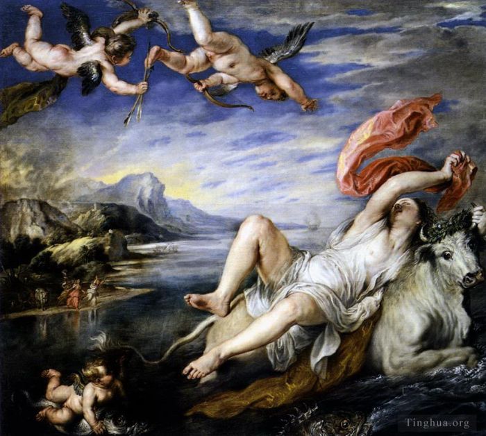 彼得·保罗·鲁本斯 的油画作品 -  《掠夺欧罗巴》