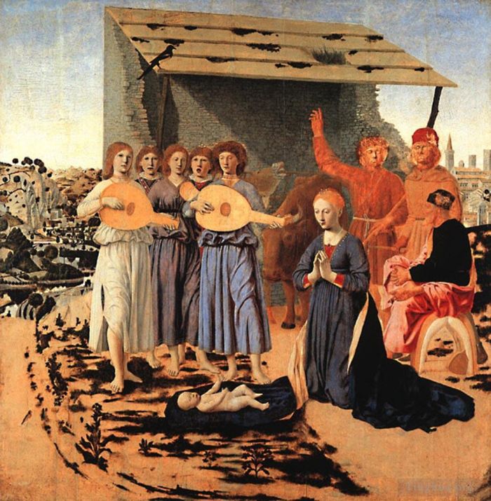 皮耶罗·德拉·弗朗西斯卡 的各类绘画作品 -  《耶稣诞生》