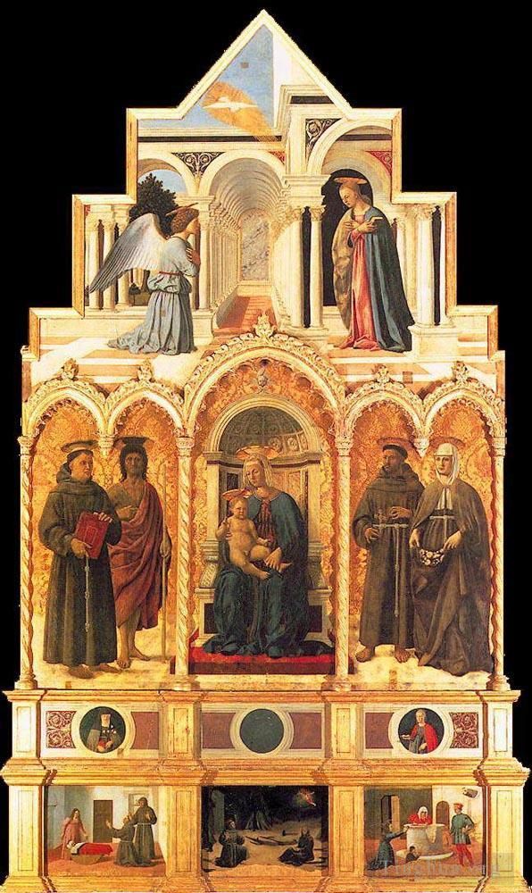 皮耶罗·德拉·弗朗西斯卡 的各类绘画作品 -  《圣安东尼多联画》