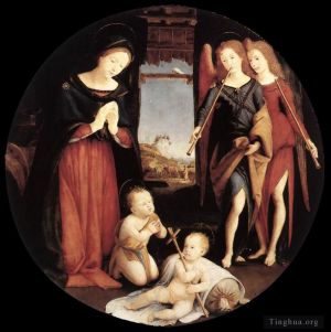 艺术家皮耶罗·迪·科西莫作品《对圣婴的崇拜》
