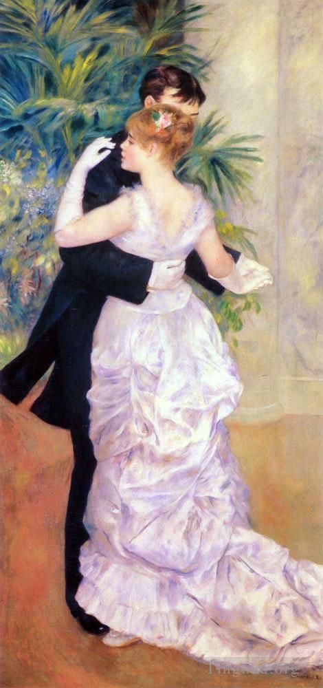 皮埃尔·奥古斯特·雷诺阿 的油画作品 -  《在城市里跳舞》