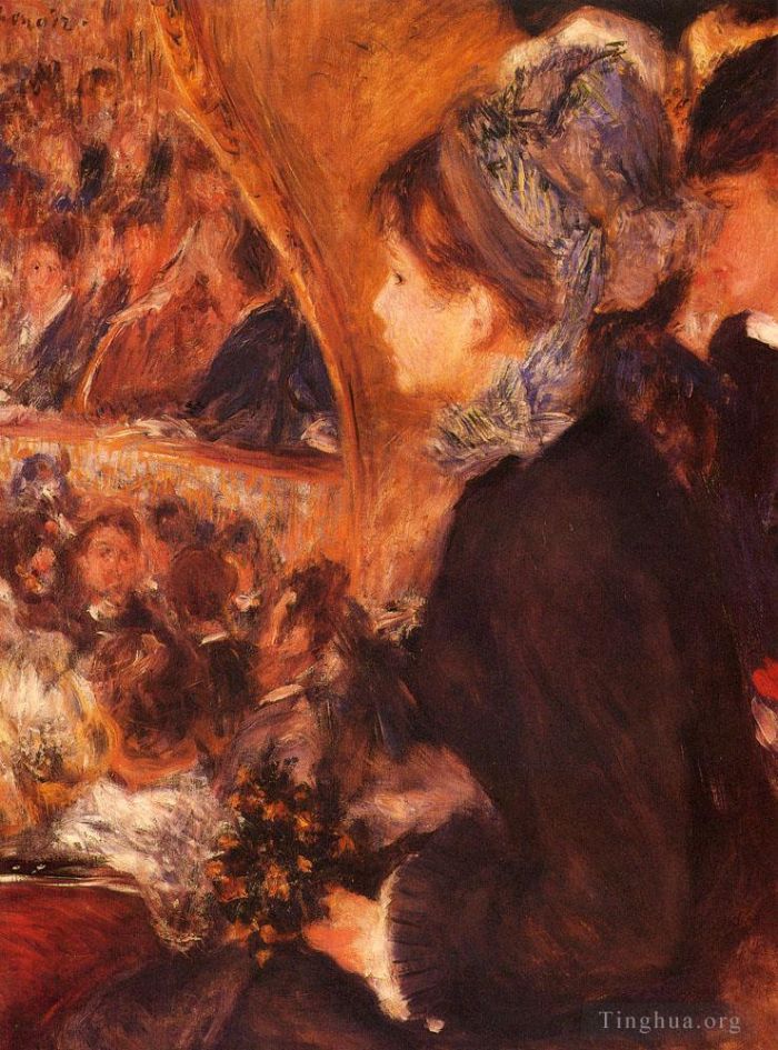 皮埃尔·奥古斯特·雷诺阿 的油画作品 -  《在剧院》