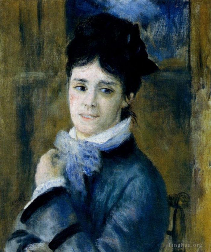 皮埃尔·奥古斯特·雷诺阿 的油画作品 -  《八月夫人,1872》