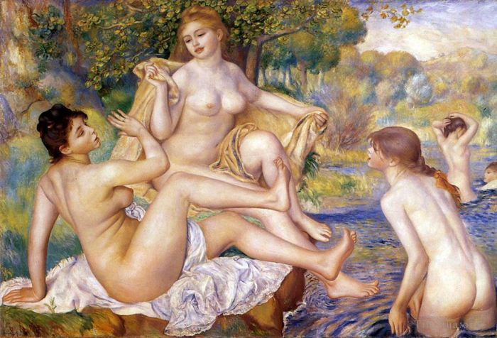 皮埃尔·奥古斯特·雷诺阿 的油画作品 -  《大浴女》