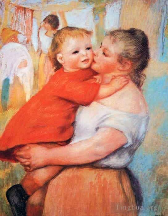 皮埃尔·奥古斯特·雷诺阿 的油画作品 -  《艾琳和皮埃尔》