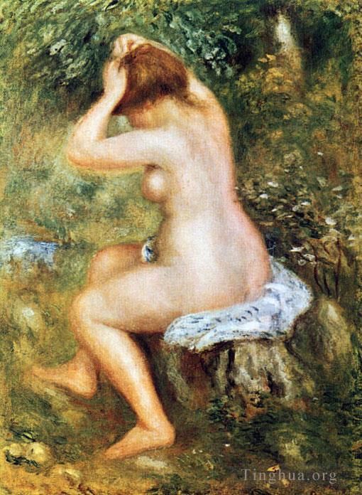 皮埃尔·奥古斯特·雷诺阿 的油画作品 -  《拜涅斯头发型》